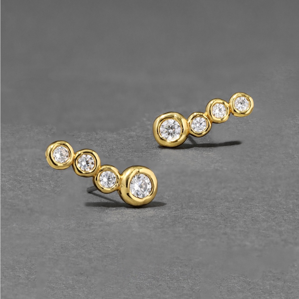 ALEXIS BITTAR • Petit Asterales Gold Bar Earrings